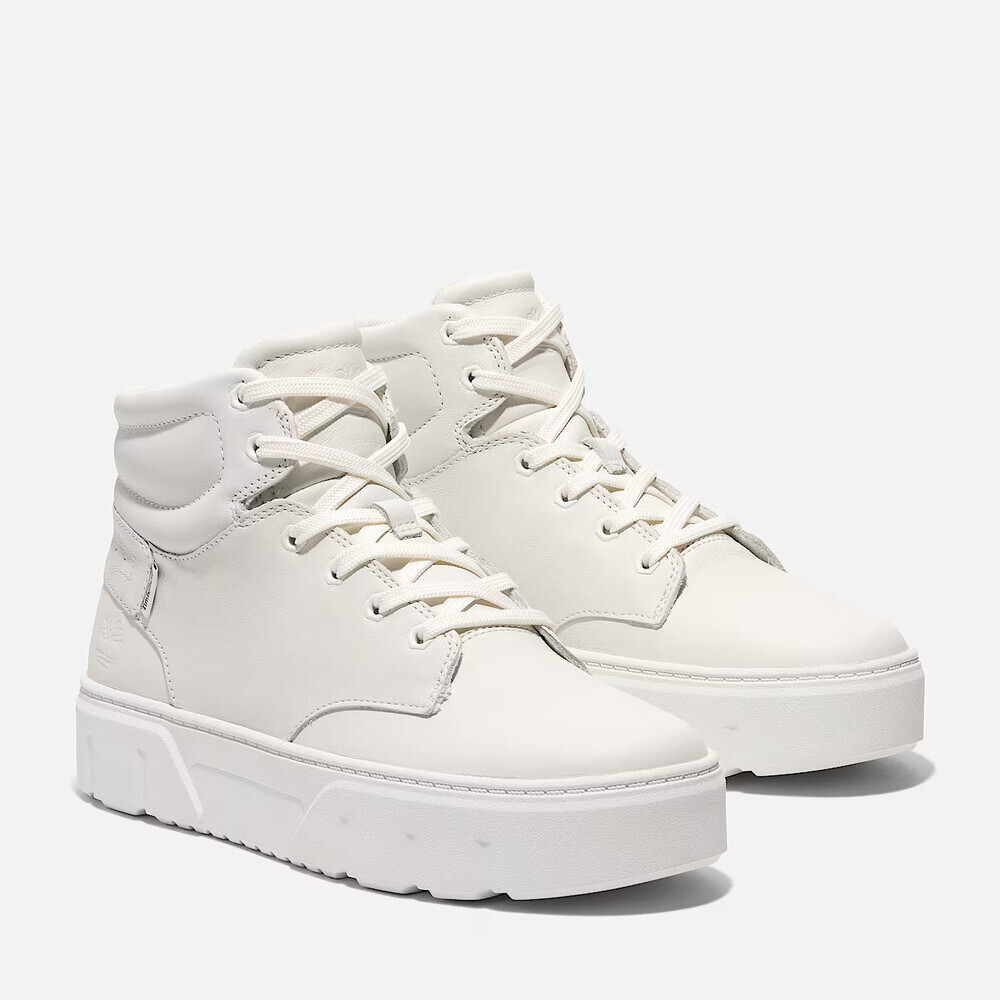 Timberland Laurael Court TB0A27EKEM2 Sneaker Women 9 White Platform Shoes TF9056